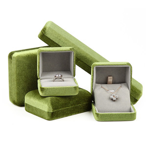 Custom new velvet bracelet box ring pendant necklace storage box accessories